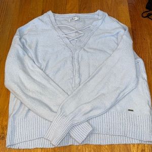 Hollister baby blue sweater